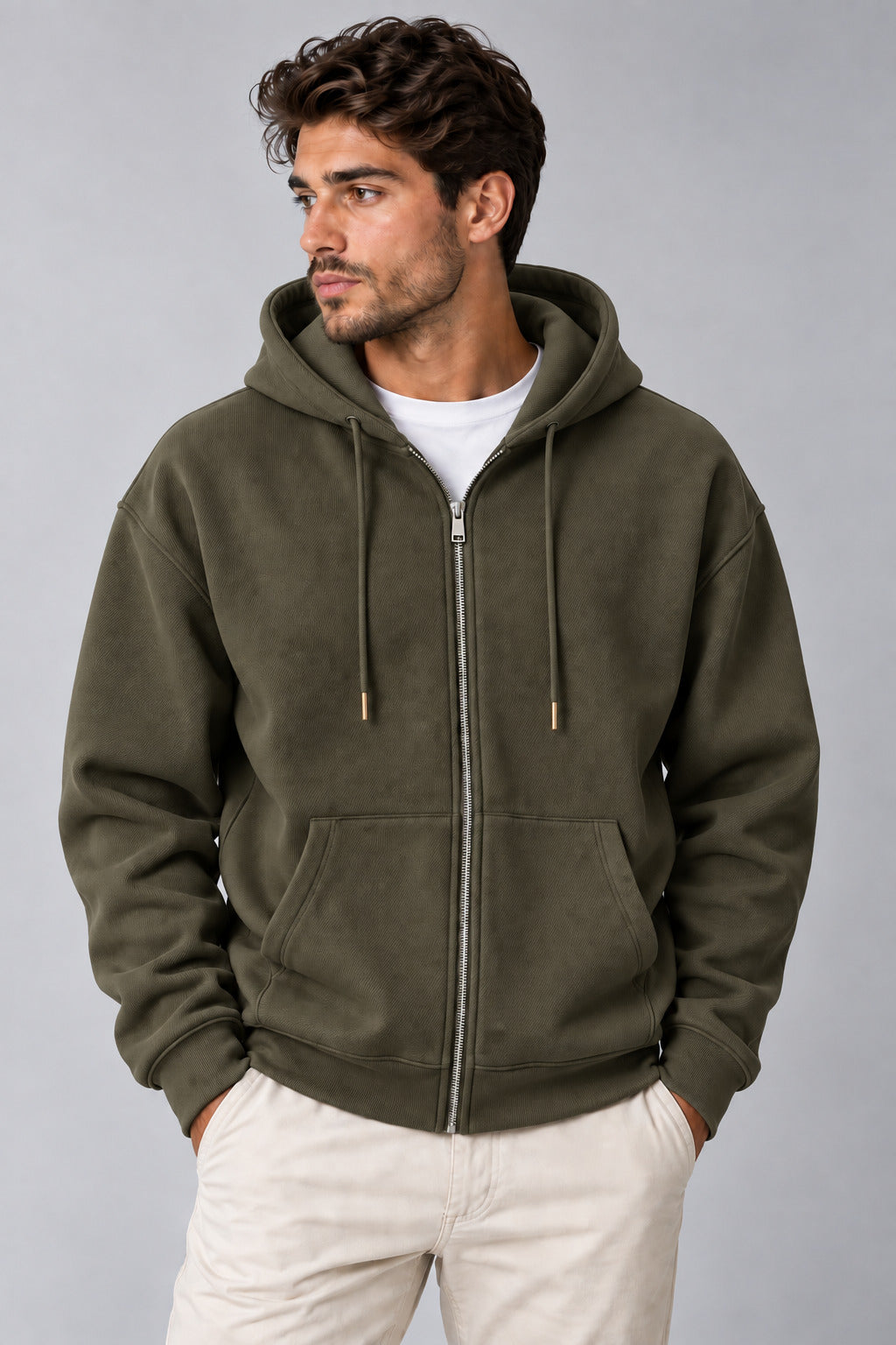 Ανδρική ζακέτα Hoodie Diagonal MFG