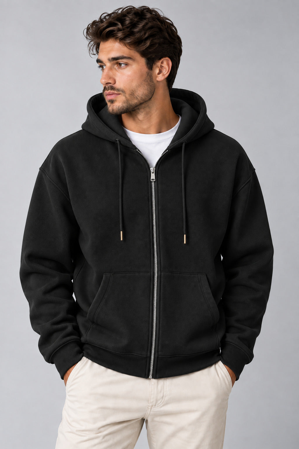 Ανδρική ζακέτα Hoodie Diagonal MFG