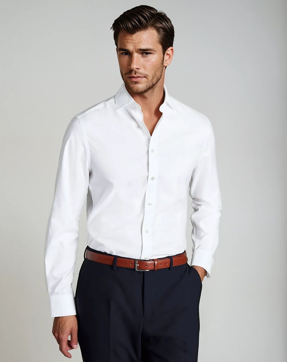 Ανδρικό Πουκάμισο Simple SlimFit MFG