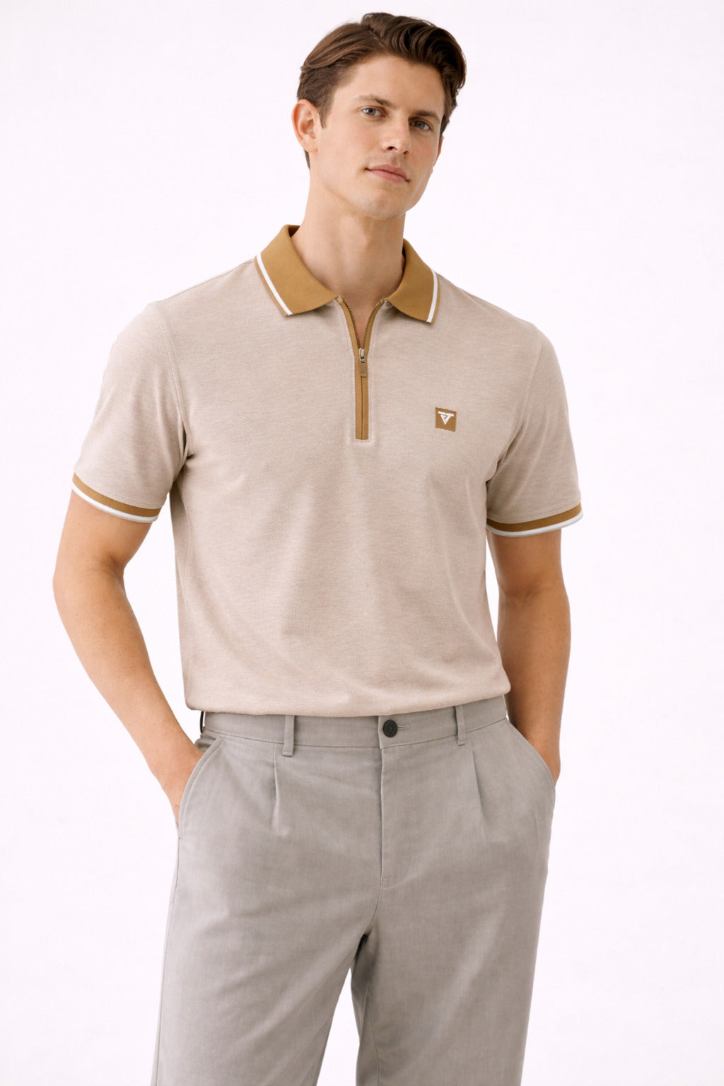 Ανδρική Μπλούζα Polo Half Color MFG