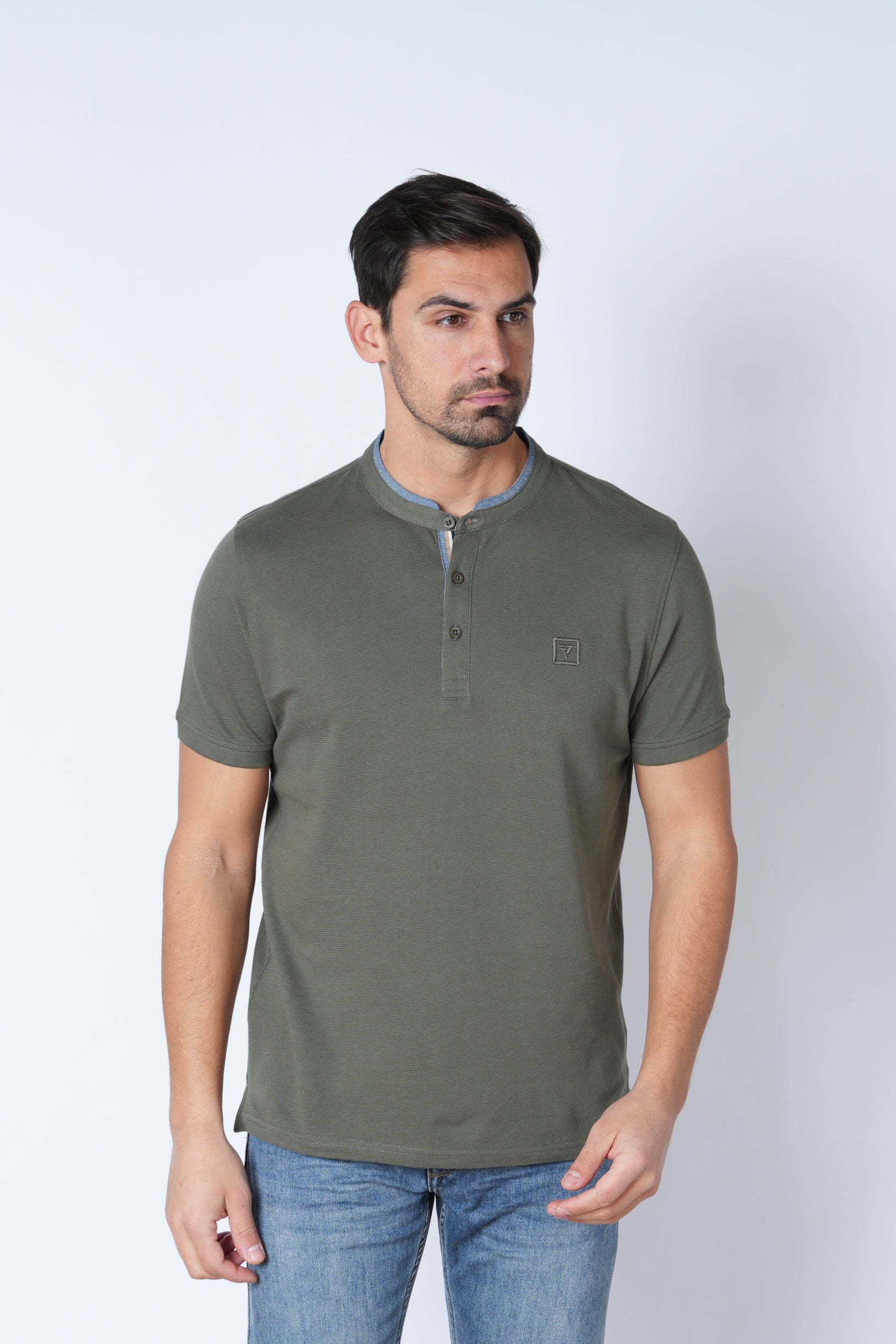 Ανδρική Μπλούζα Polo Μάο Waffle MFG