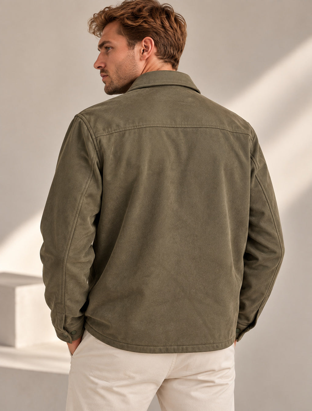 Ανδρικό Suede Effect Overshirt MFG