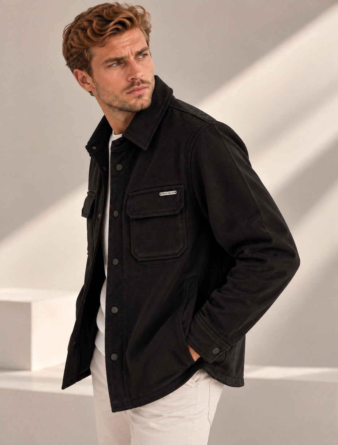 Ανδρικό Suede Effect Overshirt MFG