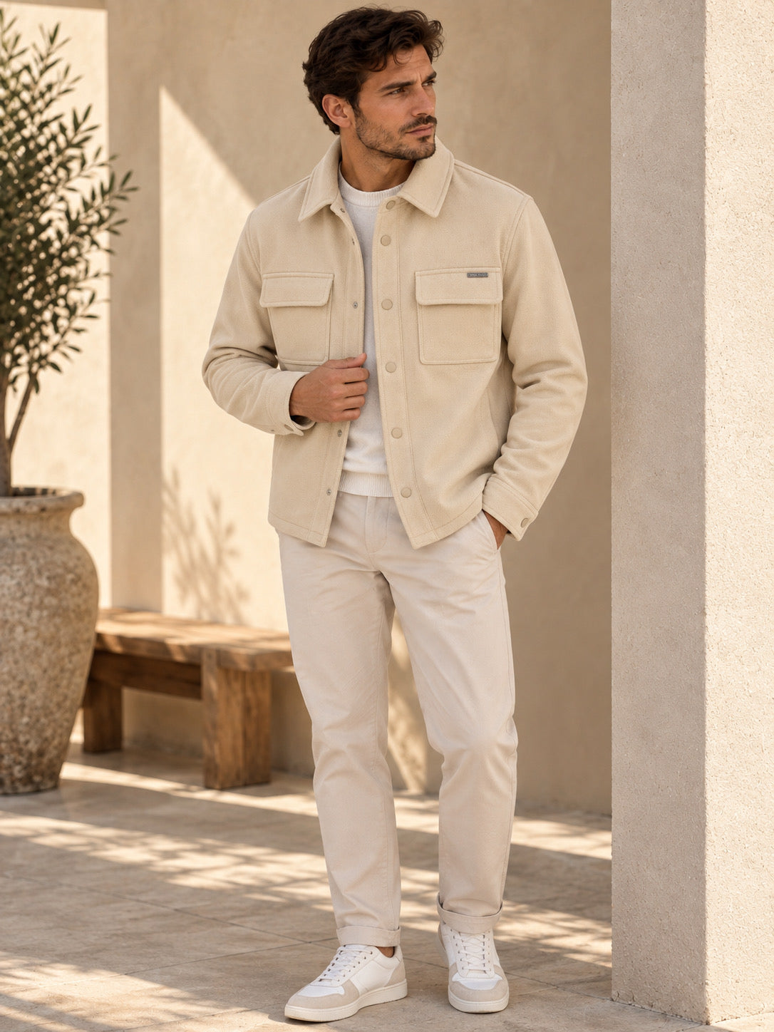 Ανδρικό Textured Overshirt MFG