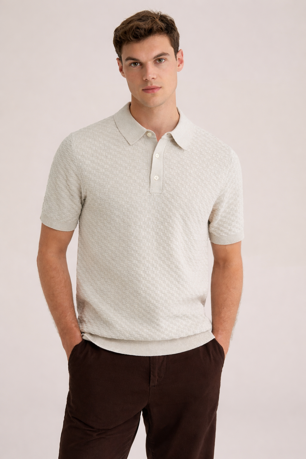 Ανδρικό Πλεκτό Polo Diamond MFG