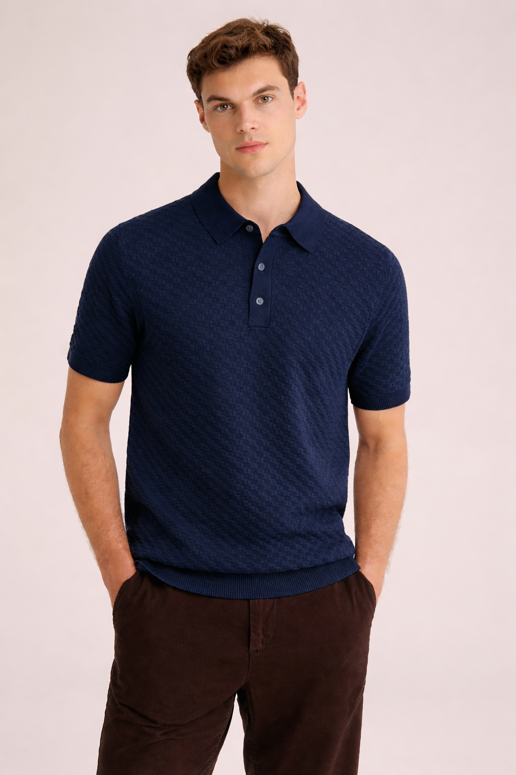 Ανδρικό Πλεκτό Polo Diamond MFG