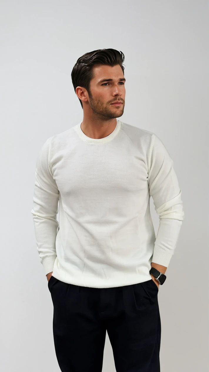 Ανδρική Πλεκτή Μπλούζα Simple MFG