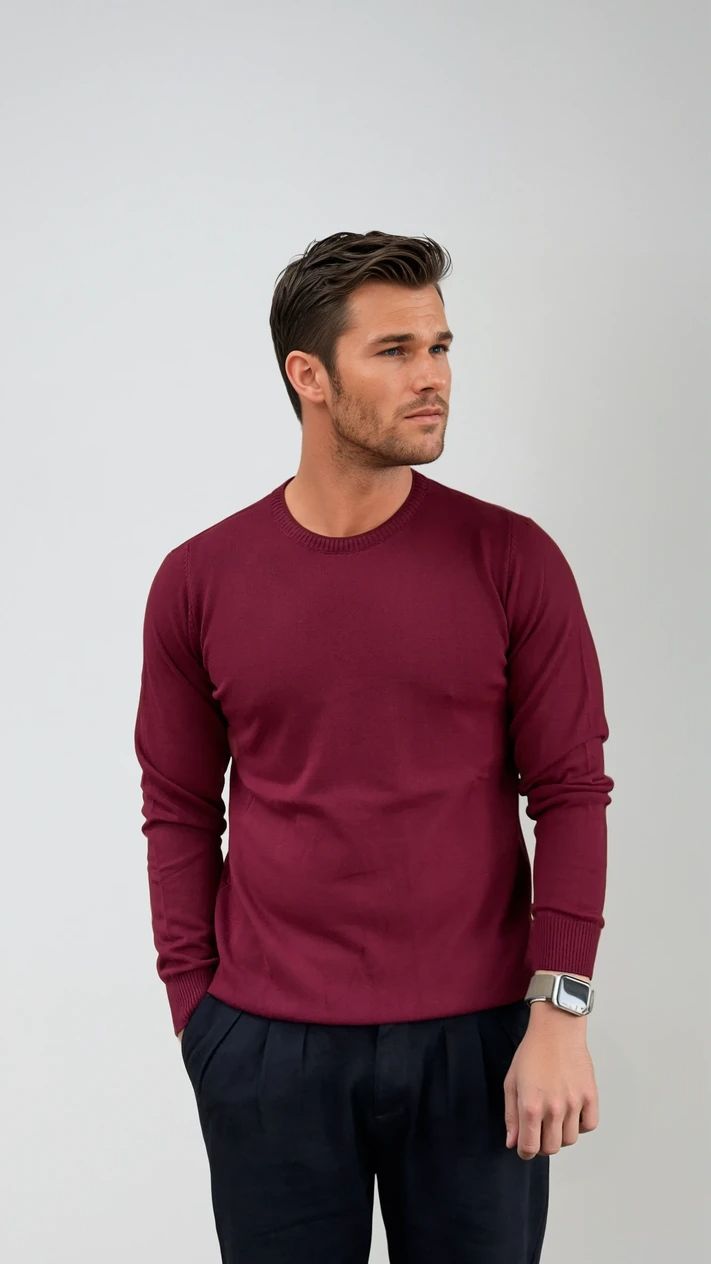 Ανδρική Πλεκτή Μπλούζα Simple MFG