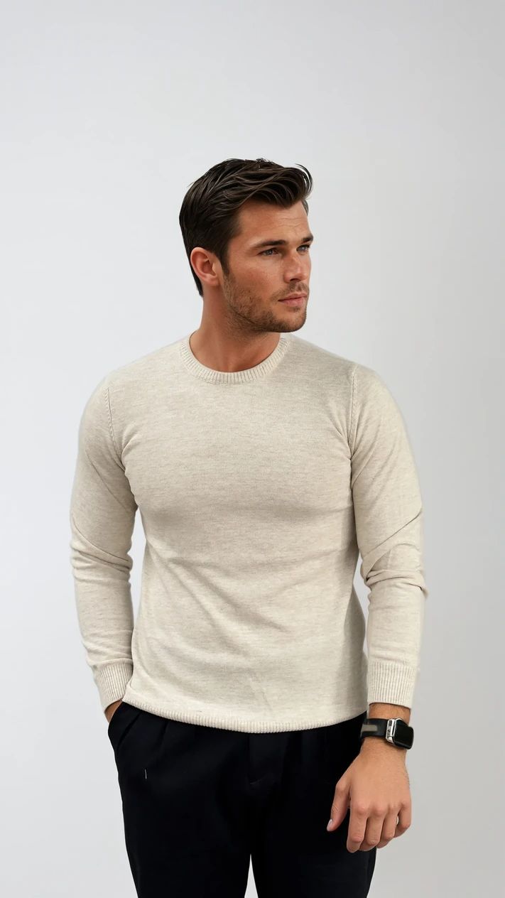 Ανδρική Πλεκτή Μπλούζα Simple MFG