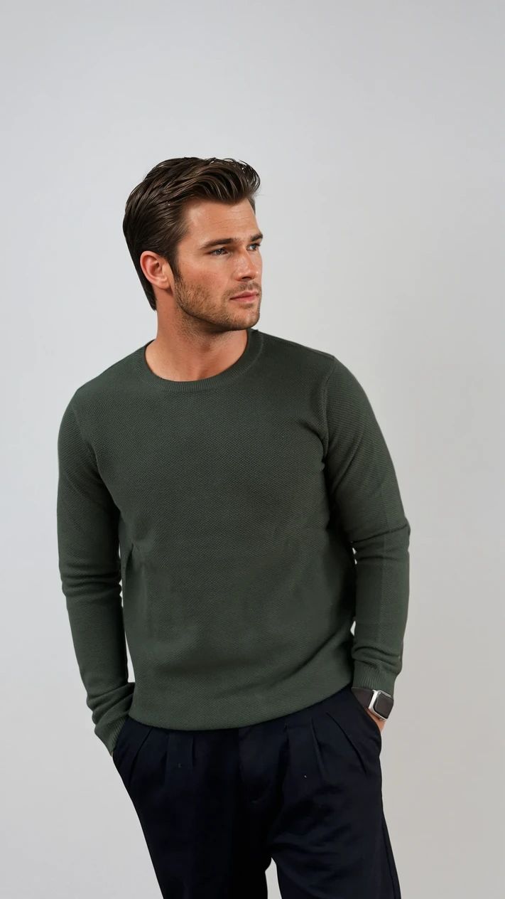 Ανδρική Πλεκτή Μπλούζα Premium MFG