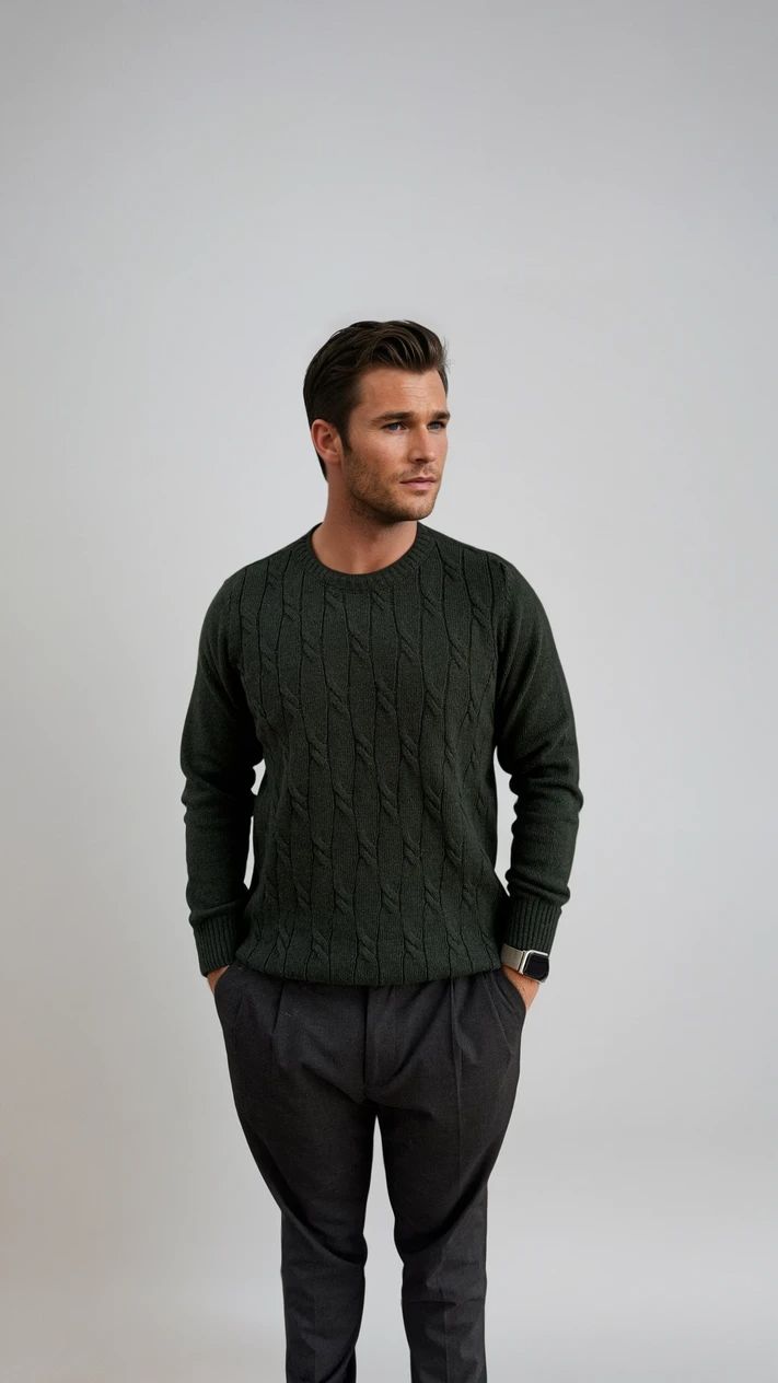 Ανδρική Πλεκτή Μπλούζα Plait MFG