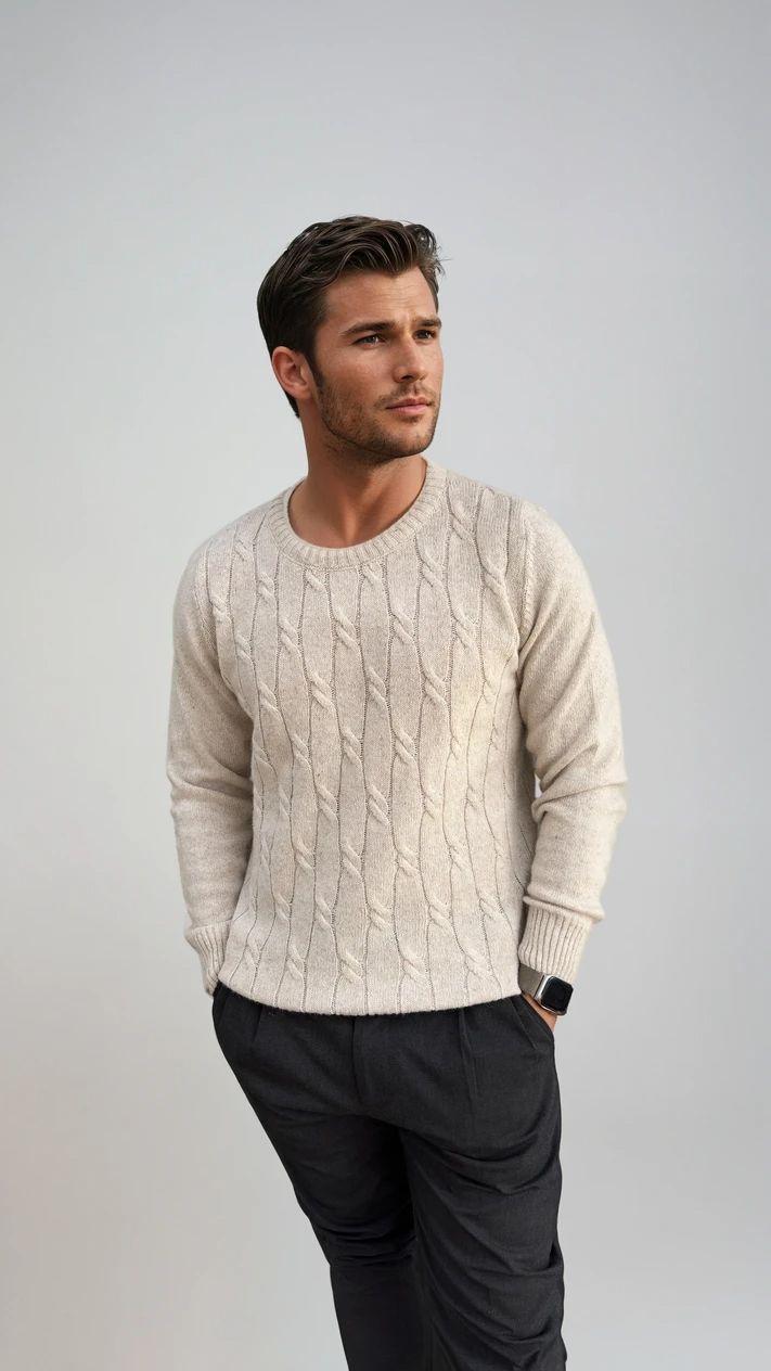 Ανδρική Πλεκτή Μπλούζα Plait MFG