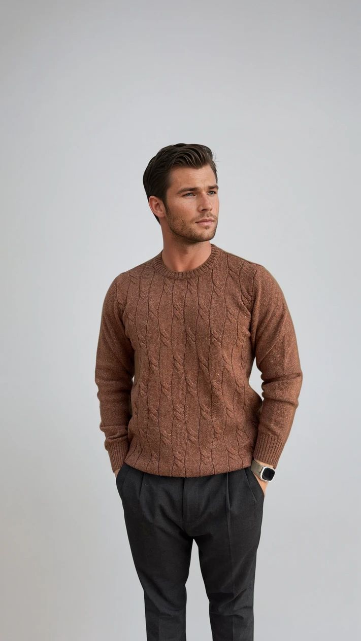 Ανδρική Πλεκτή Μπλούζα Plait MFG