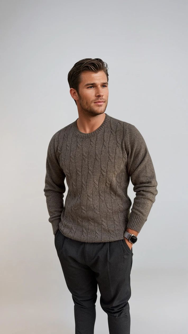 Ανδρική Πλεκτή Μπλούζα Plait MFG