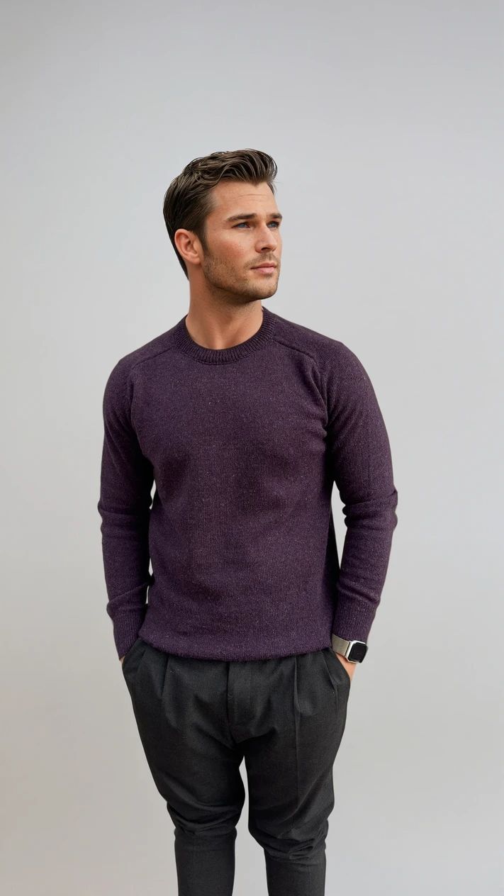 Ανδρική Πλεκτή Μπλούζα Simple MFG