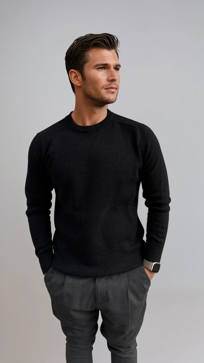 Ανδρική Πλεκτή Μπλούζα Simple MFG