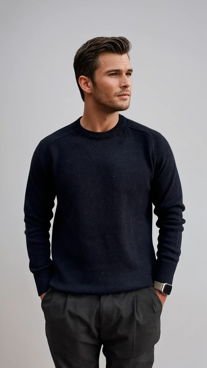 Ανδρική Πλεκτή Μπλούζα Simple MFG