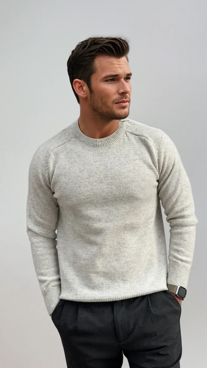 Ανδρική Πλεκτή Μπλούζα Simple MFG