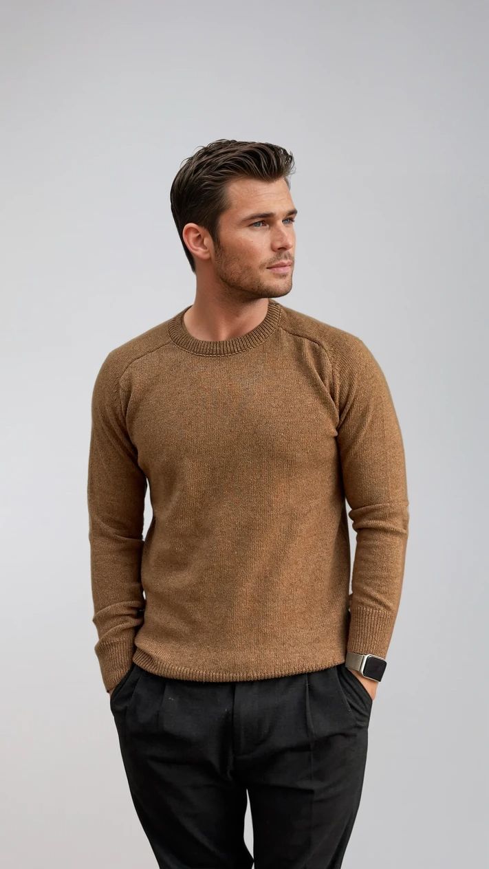 Ανδρική Πλεκτή Μπλούζα Simple MFG