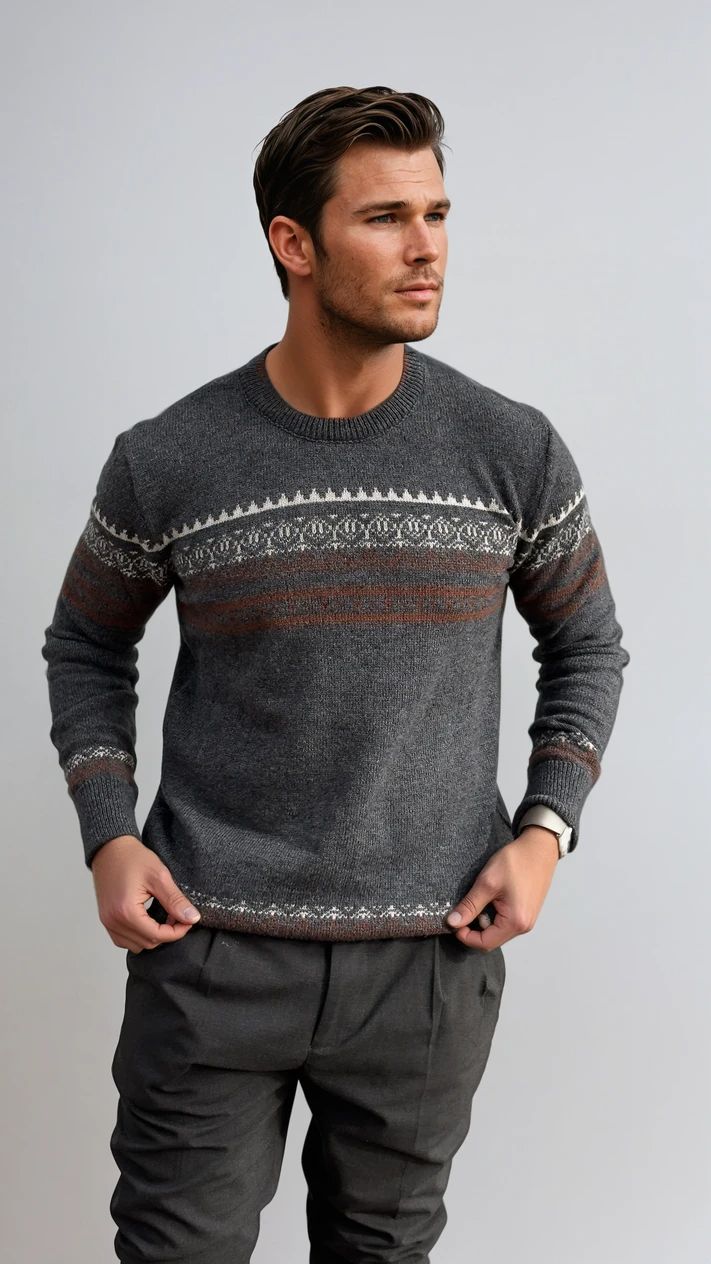 Ανδρική Πλεκτή Μπλούζα Pattern MFG