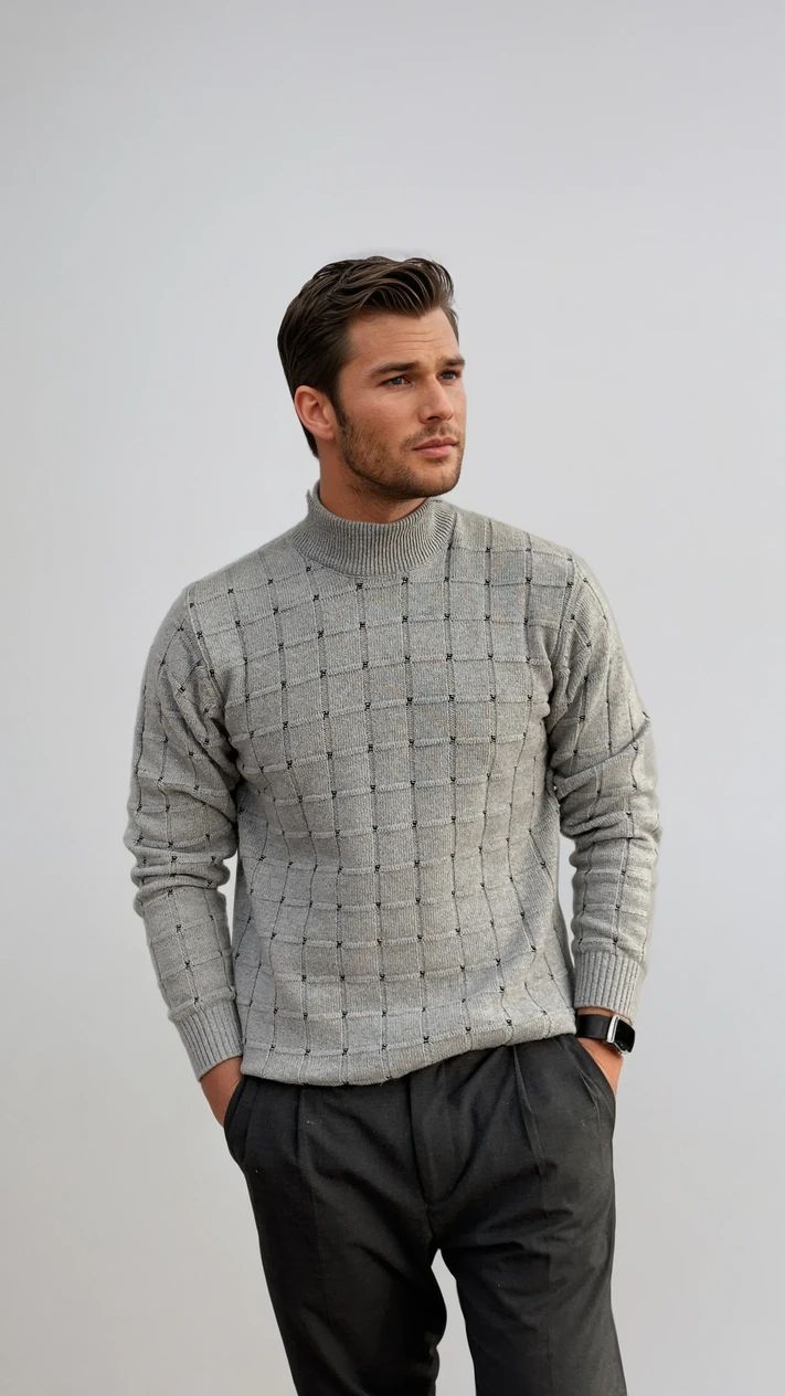 Ανδρική Πλεκτή Μπλούζα Pattern MFG