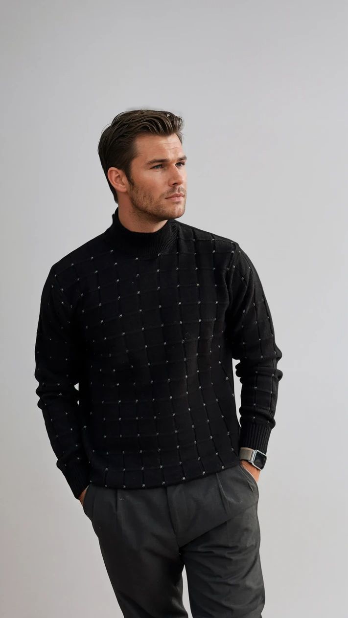 Ανδρική Πλεκτή Μπλούζα Pattern MFG