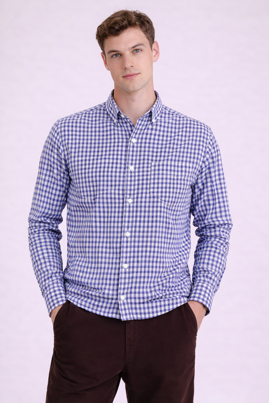 Ανδρικό Πουκάμισο Καρό Simple MFG