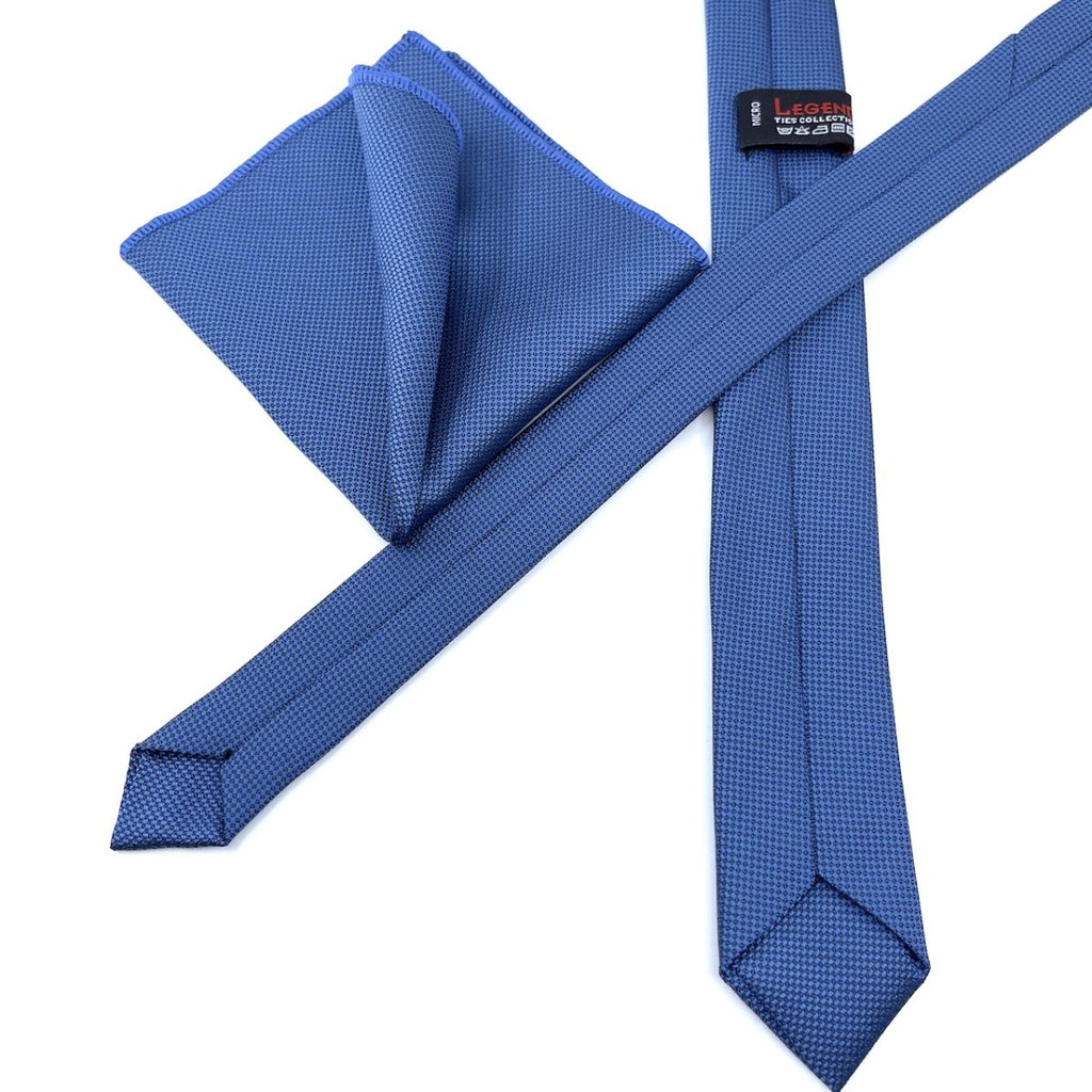Άνδρικη Oxford Γραβάτα Μαντιλάκι Deep Blue Legend