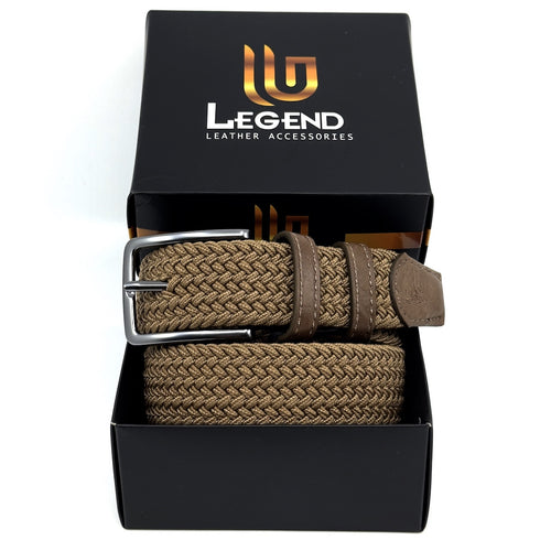 Aνδρική Πλεκτή ζώνη Χρυσαφί LGD-162 Legend