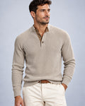 Ανδρική μπλούζα Πλεκτή Henley MFG