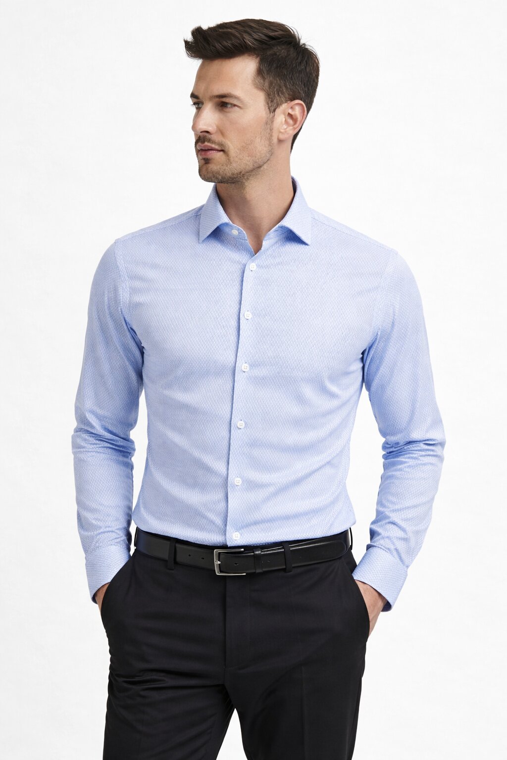Ανδρικό Πουκάμισο Slim fit Bone MFG