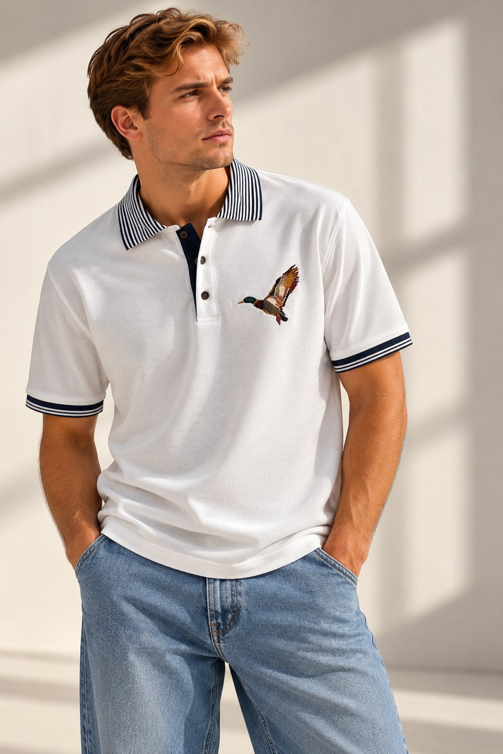 Ανδρικό Polo Μπλουζάκι Goose MFG