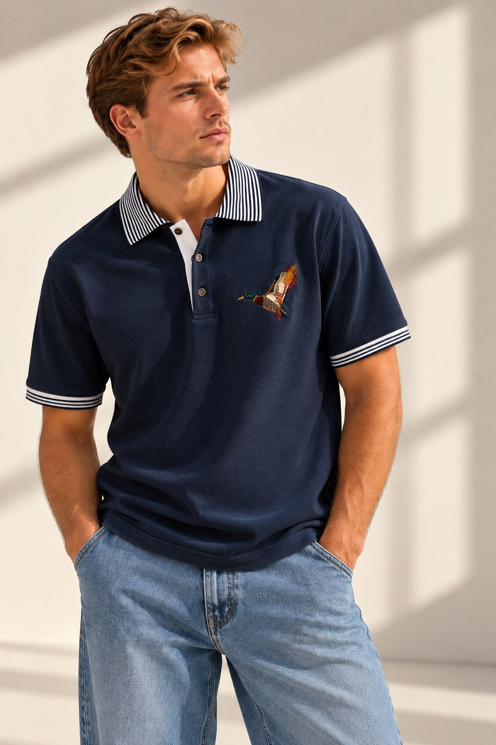 Ανδρικό Polo Μπλουζάκι Goose MFG