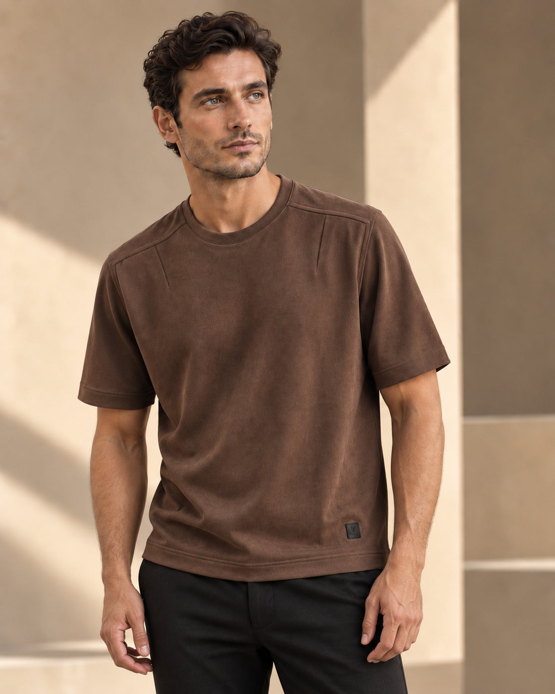Ανδρικό T-shirt Suede Elegant MFG