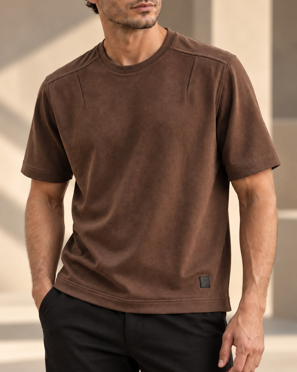 Ανδρικό T-shirt Suede Elegant MFG