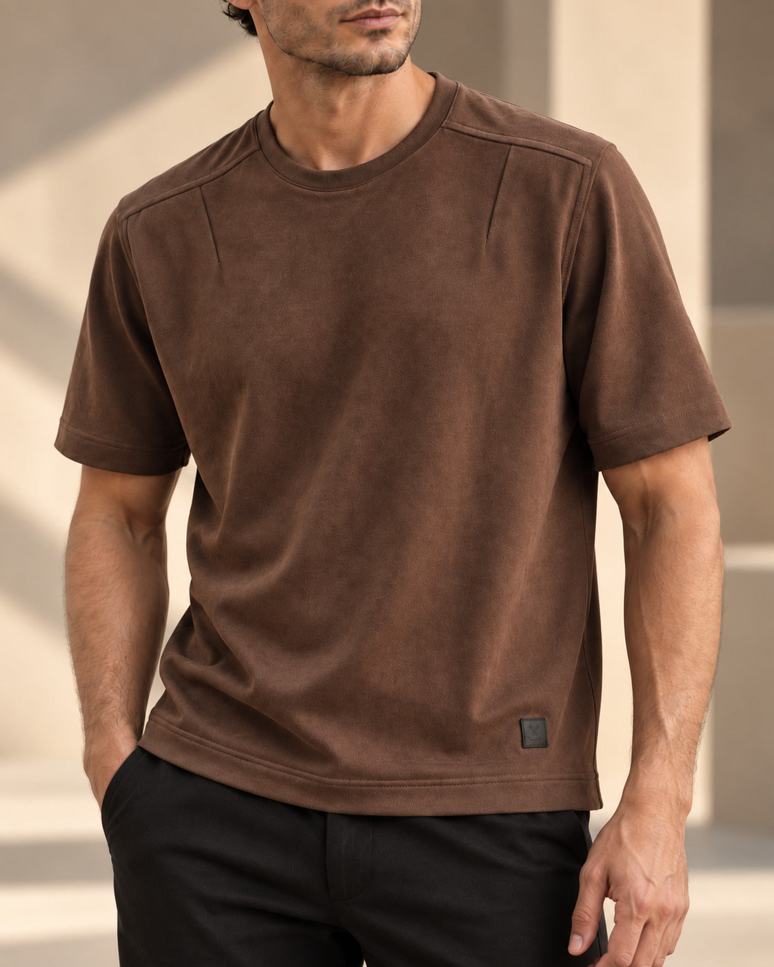 Ανδρικό T-shirt Suede Elegant MFG