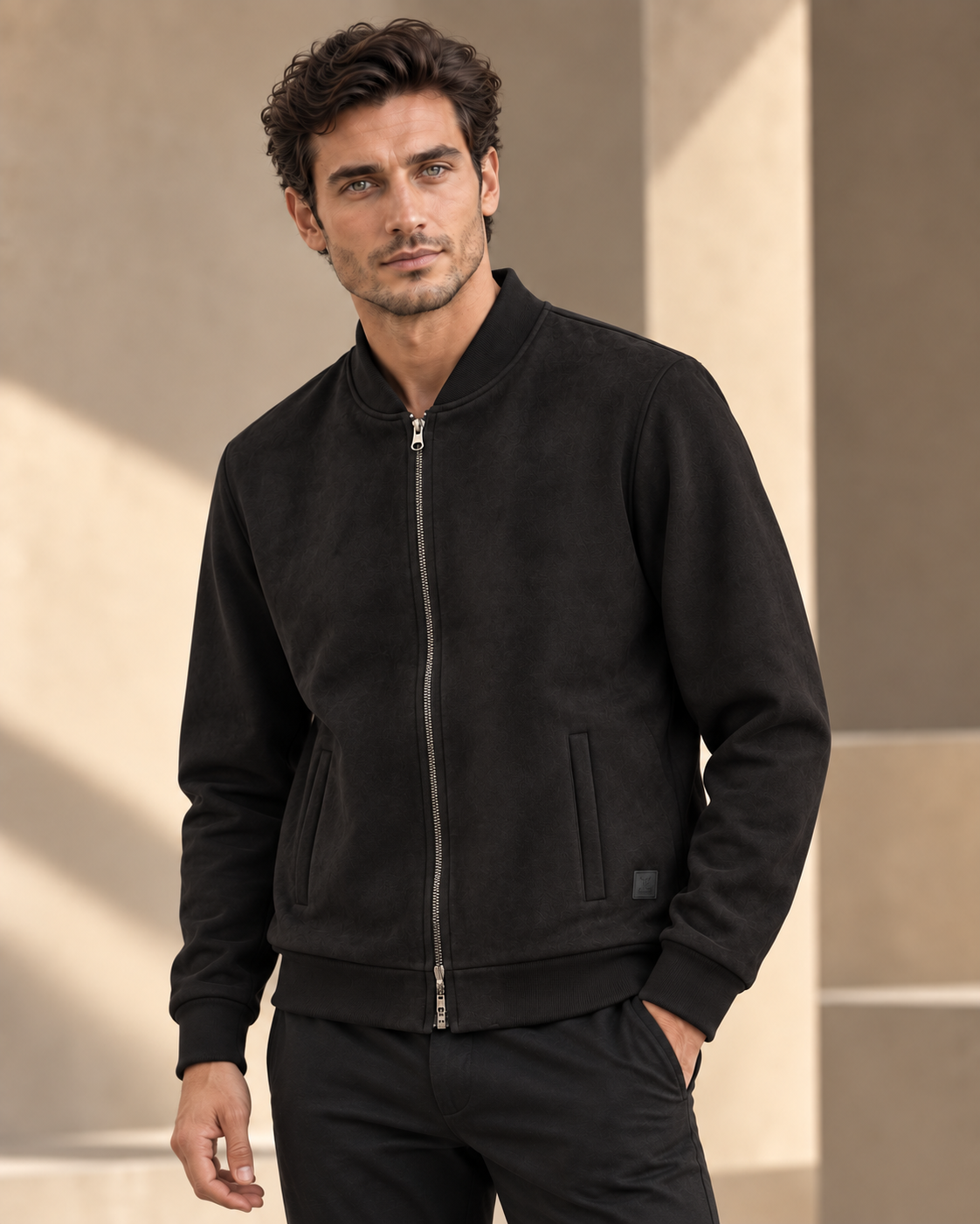 Ανδρική Ζακέτα Suede Elegant MFG