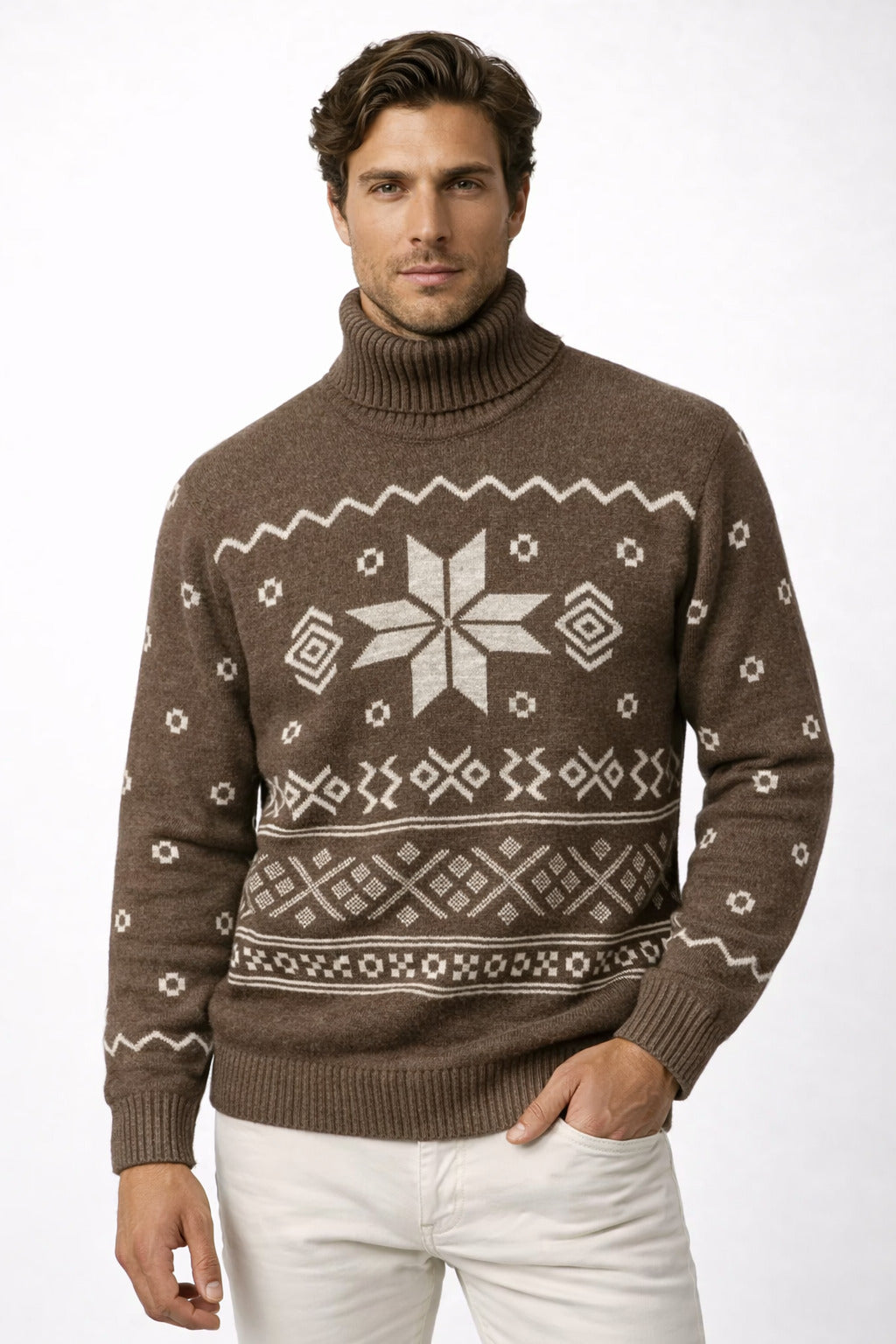 Ανδρική Πλέκτη Μπλούζα Ζιβάγκο Pattern MFG