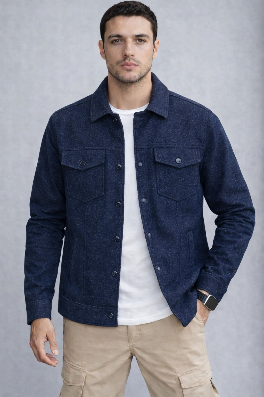 Ανδρικό Over Jacket Ψαροκόκαλο MFG