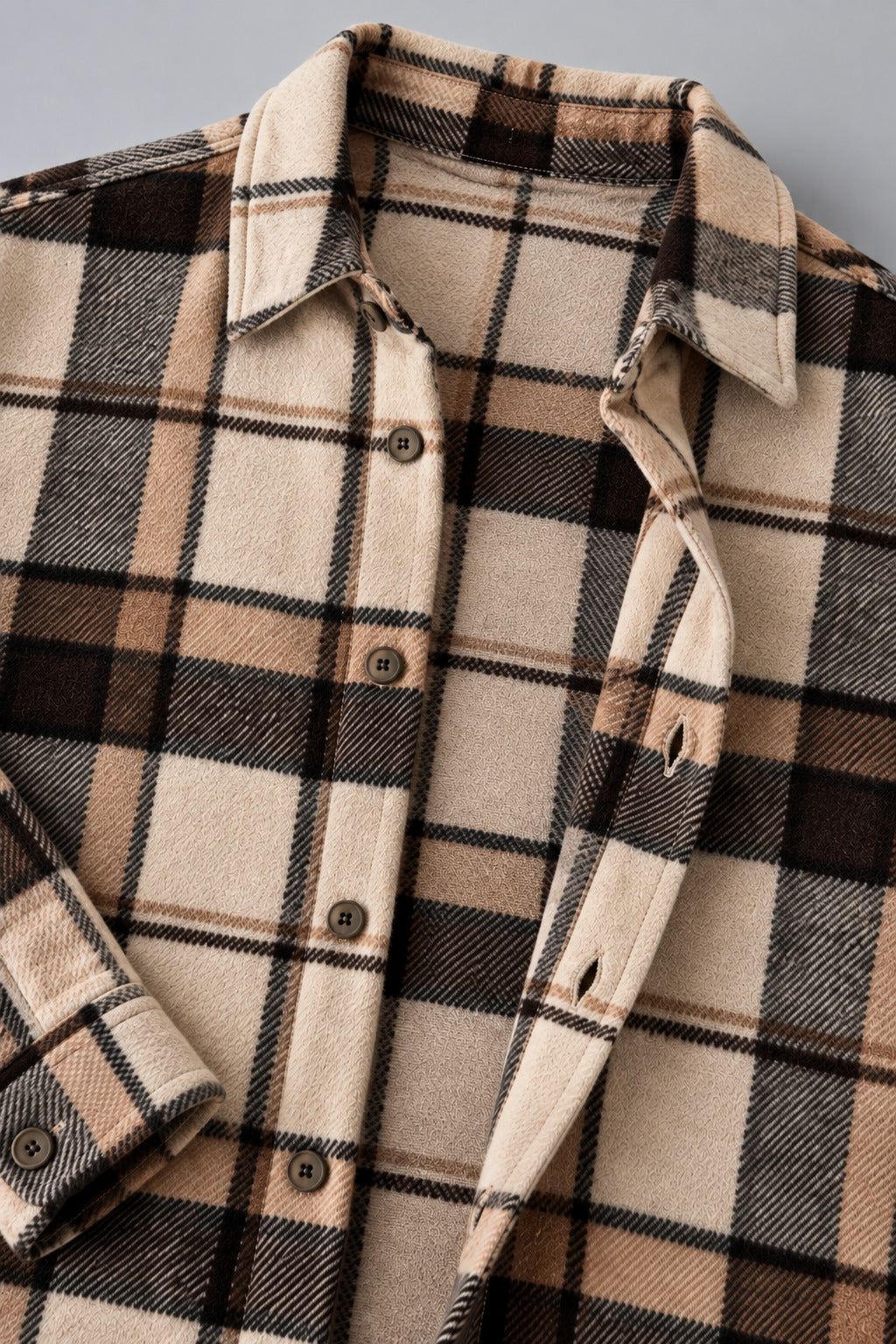 Ανδρικό Πουκάμισο Flannel Over Cream MFG