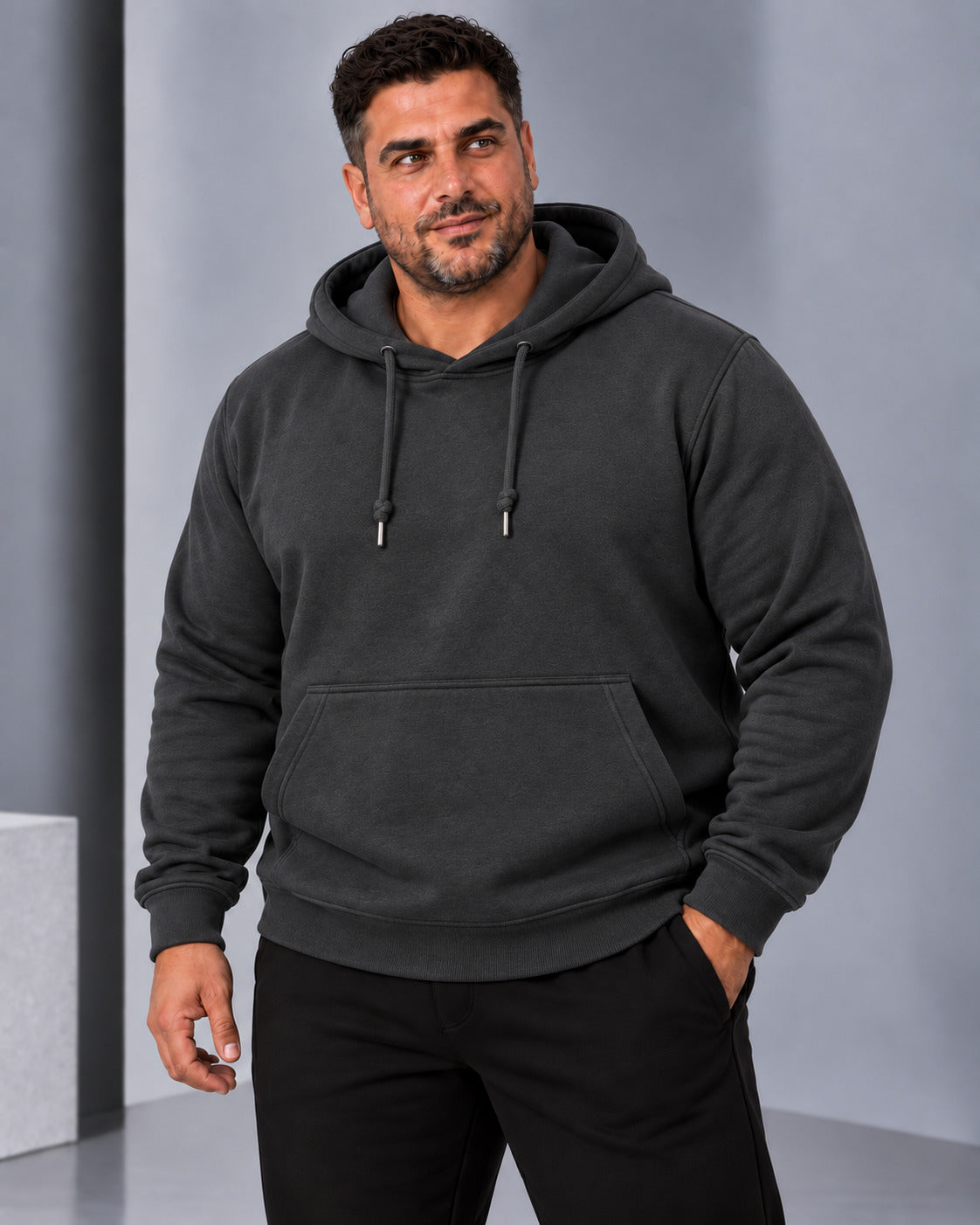Ανδρικό Φούτερ Hoodie Simple BIGSIZE MFG