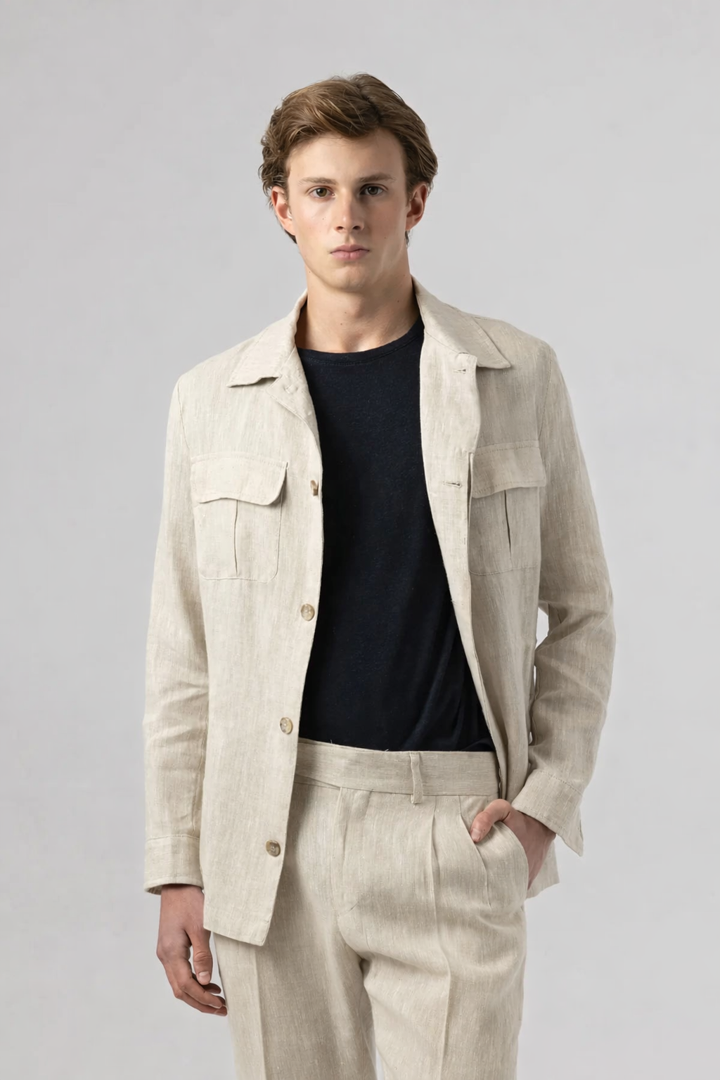 Ανδρικό Λινό OverJacket Safari MFG