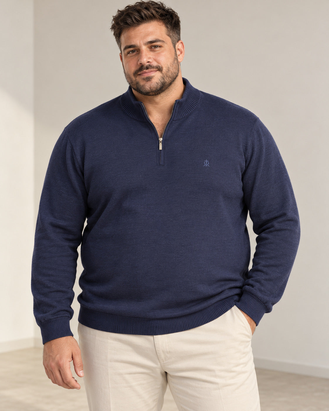 Ανδρική Μπλούζα Half-Zip MFG Bigsize