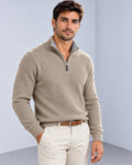 Ανδρική μπλούζα Πλεκτή Half-zip Pique MFG