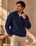 Ανδρική  Μπλούζα Premium Cotton Half-zip MFG