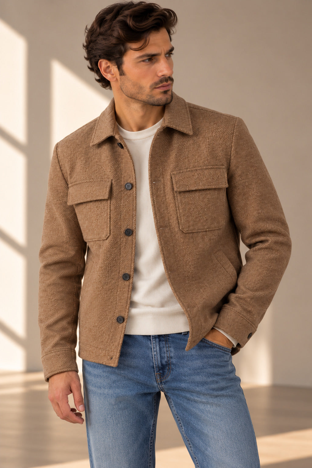Ανδρικό Over Jacket Striped MFG