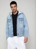 Ανδρικό Jean Μπουφάν Hoodie MFG