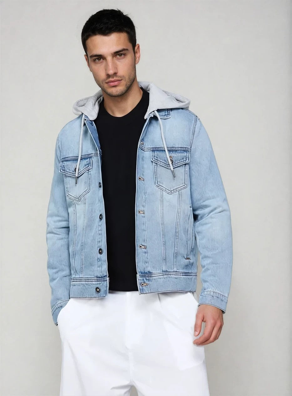 Ανδρικό Jean Μπουφάν Hoodie MFG